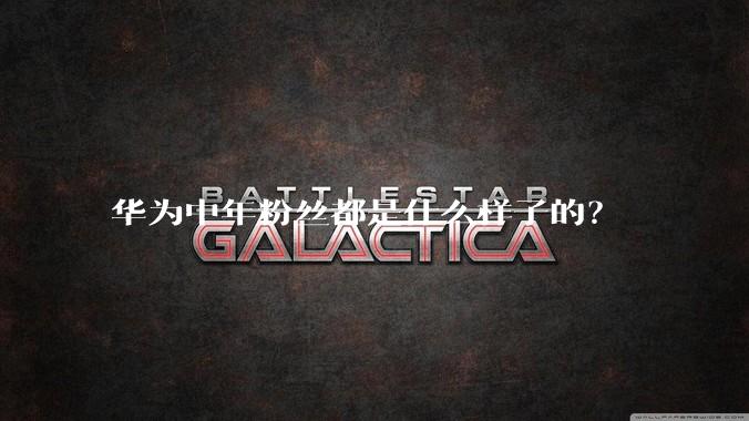 华为中年粉丝都是什么样子的？